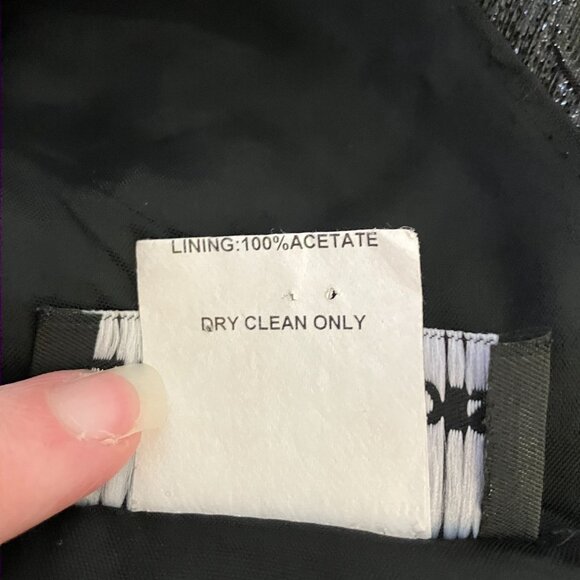 Un Deux Trois Girls Black Brocade Damask Sleeveless Skater Dress Party Holiday - Picture 8 of 8